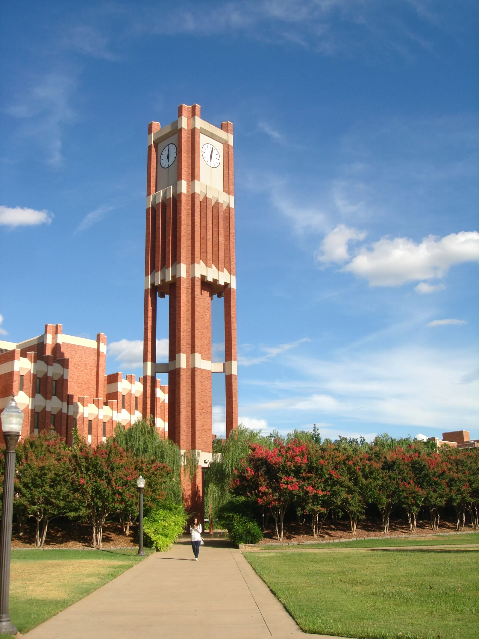 Historic Bizzell Memorial Library clock tower in Norman