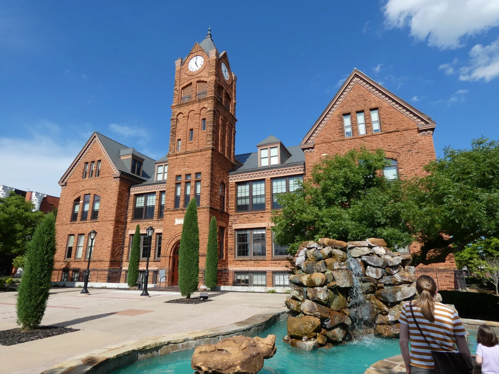 Historic Old North clock tower at the University of Central Oklahoma in Edmond