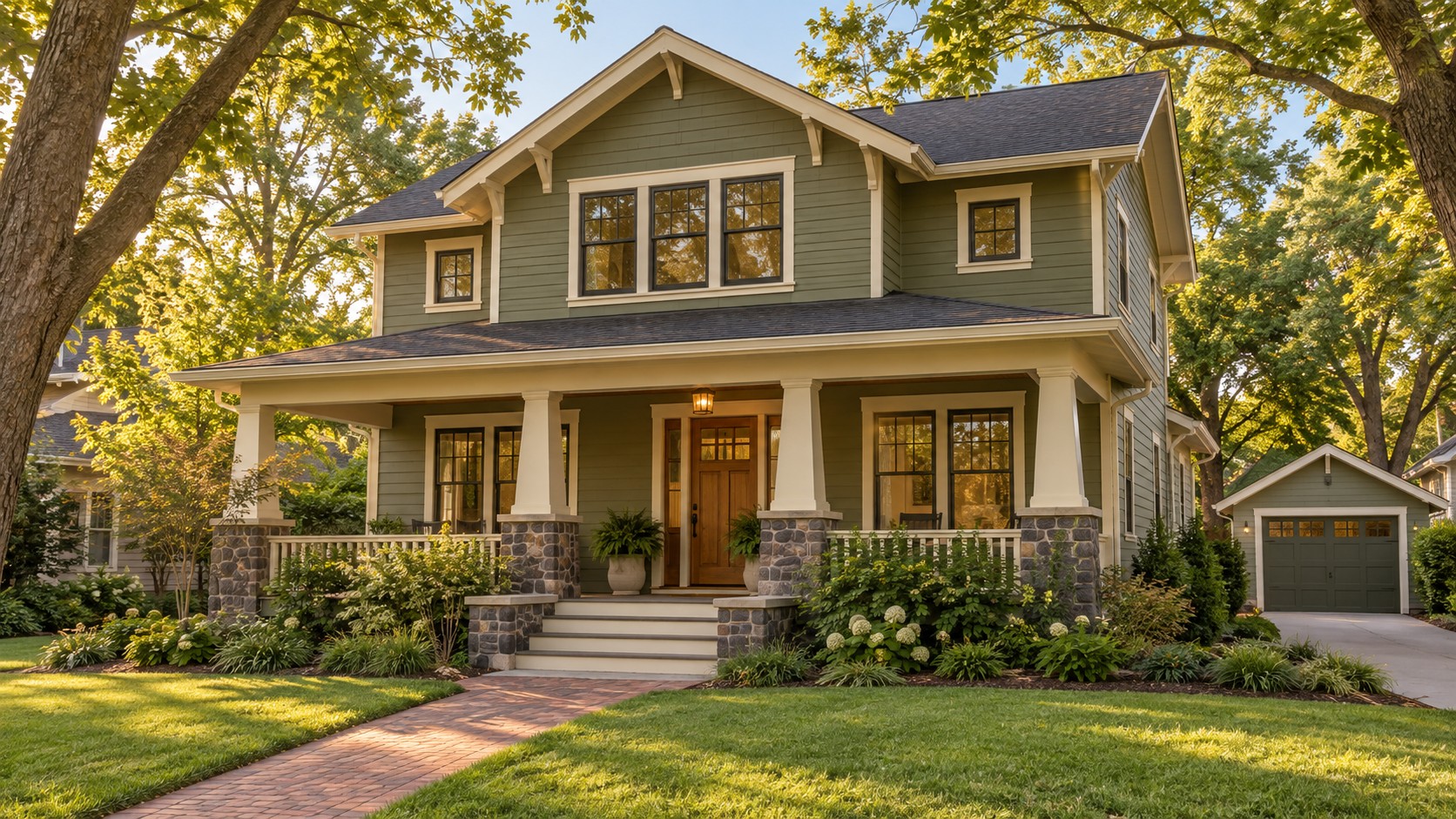 Home exterior with a welcoming porch