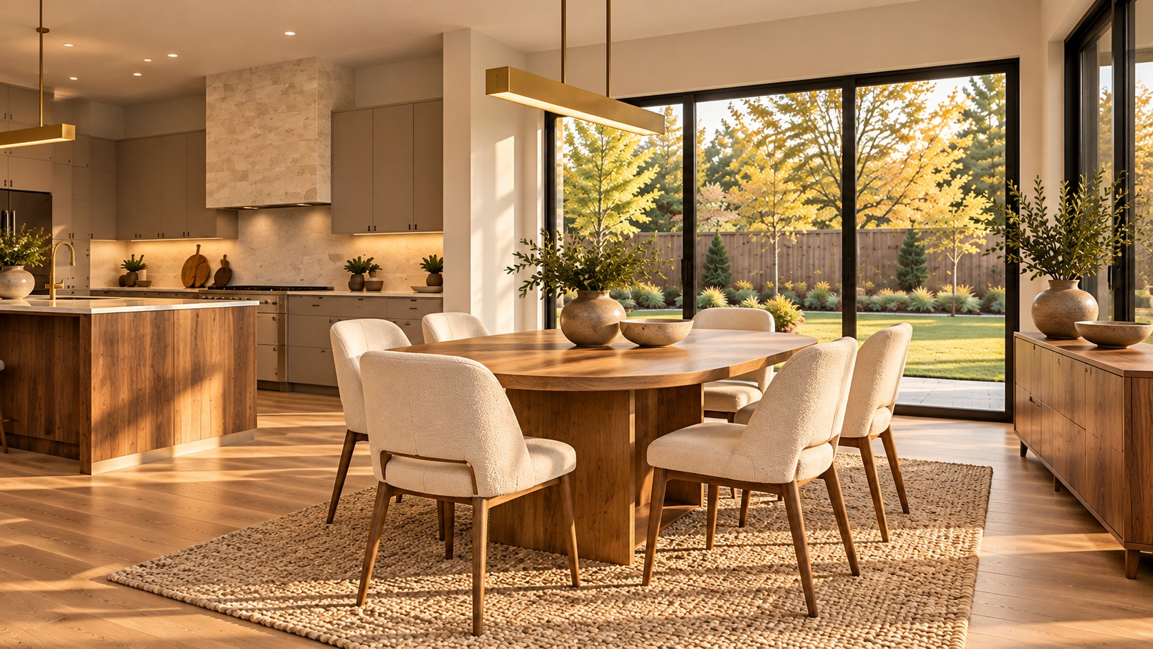 Dining room overlooking the garden